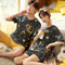 Couple Pajamas Summer INS Popular Cotton Short Sleeve Shorts Korean Adorable Cartoon Men Women Loungewear Sets Sleepwear