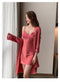 IMG 111 of Women Padded Thin Lace Popular Strap Silk Pyjamas Sexy Pajamas Sleepwear