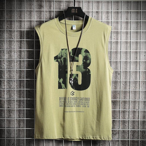 Men ins Sporty Tank Top Jersey Basketball Sleeveless T-Shirt Vest Matching Tank Top