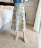 Summer Japanese Floral High Waist A-Line Women Skirt Printed Beach Skirt