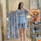 Hot sale in Southeast AsiaPopular Pajamas Women Summer Three-Piece Short Loungewear Sleepwear