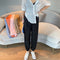 Img 6 - Summer Jelly Pants Women Loose Harem Jogger Casual Island High Waist Slim Look Korean ins