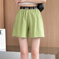 Img 3 - Shorts Women Cotton Summer Loose Pants Slim Look Elastic Waist Casual Outdoor