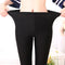 Img 4 - Stretchable Leggings Women Outdoor Thick Gloss Pants Fitted Step-Over Ankle-Length Cropped Leggings