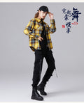 IMG 122 of Sets Chequered Shirt Loose Dance Costume Pants