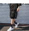 IMG 105 of Cargo Shorts Men Trendy insPersonality Harajuku Korean Loose Hip-Hop Ribbon knee length Shorts