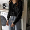 IMG 118 of Sweater Women Loose All-Matching Lazy Cardigan French Tops Demure Outerwear