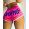 Img 8 - S Popular Europe Women Sexy Fitted Shorts Alphabets Printed Yoga Pants