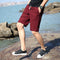 Summer Men Casual Shorts Young Slim Look Pants Cotton Beach knee length Cropped Pants