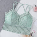 Img 7 - Lace Bare Back Bralette Bra Sexy Flattering No Metal Wire Breathable Cozy Thin Teenage Girl