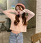 Img 4 - chicShort Sweater Thin Solid Colored Bare Belly Tops Women Trendy Cardigan
