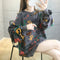 Img 2 - Sweatshirt Women Korean Loose Alphabets Thin Dye Round-Neck Long Sleeved