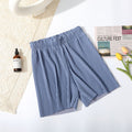 Img 1 - Summer Fold Trendy High Waist Loose Mid-Length Wide Leg Pants Outdoor Slim Look Casual Shorts Women Bermuda Shorts