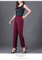 IMG 118 of Harem Pants Women Loose White Slim Look Casual Cotton Blend Ankle-Length Carrot Pants