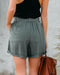 Img 3 - Europe Women Loose Shorts Lace High Waist Solid Colored City Casual Slim Look Folded Pants