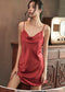 IMG 111 of Streaming Popular Pajamas Women Summer Silk Strap Sexy V-Neck Replica Loungewear Pyjamas Sleepwear