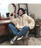 IMG 119 of False Two-Piece Sweatshirt Women Thick Loose Korean Tops ins Outerwear