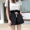 Img 9 - Cotton Casual Shorts Women Loose Summer High Waist Korean Student Wide Leg Slim Look A-Line Cargo Hot Pants