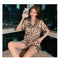 IMG 150 of Korean Women Pajamas Cartoon Thin Short Sleeve Shorts Replica Loungewear Sleepwear