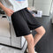 Img 9 - Ice Silk Wide Leg Shorts Women Summer Loose High Waist Drape Straight Hong Kong Pants