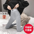 Stretchable Fitted Women Outdoor Cotton Alphabets High Waist Plus Size Pants Leggings