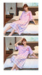 IMG 110 of Teens Loose Summer Cotton Thin Pyjamas Pajamas Casual Cartoon Round-Neck Short Sleeve Loungewear Sleepwear