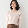 Img 1 - Folded Round-Neck Sweater Women Korean Loose All-Matching Undershirt Plus Size