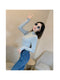 IMG 143 of Korean Office Slim Look Solid Colored Under Stand Collar Sweater Women Outerwear