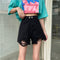 IMG 124 of Hong Kong Vintage Ripped Loose Denim Shorts Women Summer Slim Look High Waist Hot Pants Shorts