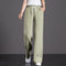 Img 5 - Wide Leg Pants Women Straight Jeans High Waist Loose Drape Long Casual