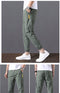 IMG 113 of Summer Silk Ankle-Length Pants Elastic Waist Sport Slim Look All-Matching Harem Pants