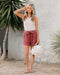 IMG 120 of Europe Women Loose Shorts Lace High Waist Solid Colored City Casual Slim Look Folded Pants Shorts