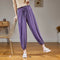 Casual Pants Women Jogger Harem Summer Lantern Thin Loose Anti Mosquito Ice Silk Pants