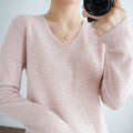 Loose Sexy Matching Women Plus Size Warm Korean Sweater Thin V-Neck Outerwear
