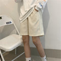 IMG 115 of Bermuda Shorts Pants Women Summer Thin insHigh Street Loose High Waist Casual Wide Leg Suits Shorts