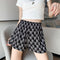 Img 1 - Popular Alphabets Printed Shorts Women Korean Summer All-Matching High Waist Slim Look Elastic Hong Kong Wide Leg Pants Hot