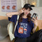 IMG 121 of bfHarajuku Cartoon Printed Short Sleeve T-Shirt Women Summer Loose Trendy insTops T-Shirt