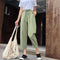 Img 9 - Casual Pants Women Student Korean Harem Lace Loose bf High Waist Wide Leg Long