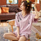 Pajamas Women Summer Cotton Short Sleeve INS Pajamas Pants Sets Loose Plus Size Loungewear Sleepwear