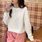 IMG 131 of Korean Student Short Loose All-Matching Long Sleeved Sweatshirt Women Alphabets Trendy Tops Outerwear