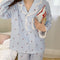 Img 5 - Ruffle Collar Chequered Cherry Floral Pajamas Sets Women Casual Student insLoungewear Outdoor