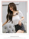 IMG 119 of Summer Short Sleeve T-Shirt Women insTops Sexy Tube Bow Puff Sleeves Slim Look Niche Trendy T-Shirt