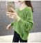 IMG 121 of Women See Through Knitted Sweater Tops Thin Loose Long Sleeved Outerwear