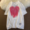 Img 4 - Korea Trendy Heart Shaped Short Sleeve T-Shirt Women Summer Loose Student Tops