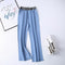 Img 6 - Summer Denim Wide Leg Pants Women Drape Straight Ice Silk Loose Thin Casual