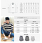 Img 10 - Summer Striped Loose Korean Three-Quarter Length Sleeves Mid-Length T-Shirt Trendy Men T-Shirt