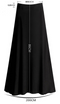 Img 6 - Summer Korean Modal Cotton  A-Line Women High Waist Black Slim-Look A-Line Length Skirt