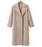 IMG 110 of Europe Solid Colored Coat Mid-Length Wool Women Outerwear