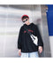 IMG 115 of Hooded Sweatshirt Loose Student Long Sleeved Hip-Hop Sporty Thin Outerwear