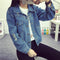 IMG 113 of bfRipped Denim Women Short Slim Look Tops Long Sleeved Plus Size MM All-Matching Jacket Outerwear